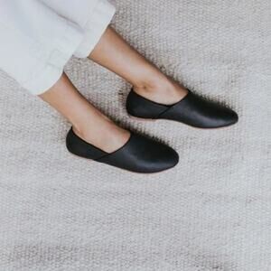 ST. AGNI x The Dreslyn George Black Leather Glove Flat US 6